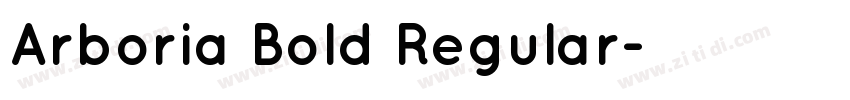 Arboria Bold Regular字体转换